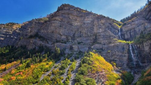 Bridal Veil Falls in Provo Canyon, Utah
