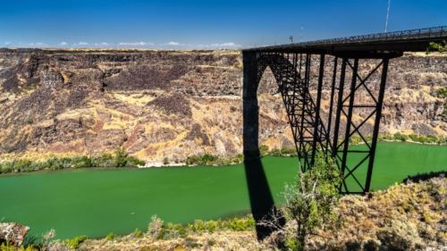 The Perrine Bridge spanning the Snake River Canyon at Twin Falls